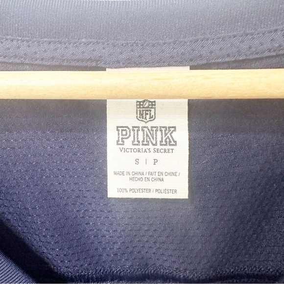 Victoria Secret PINK Chicago Bears Jersey with Sequin Studs Mesh Material - Picture 4 of 4